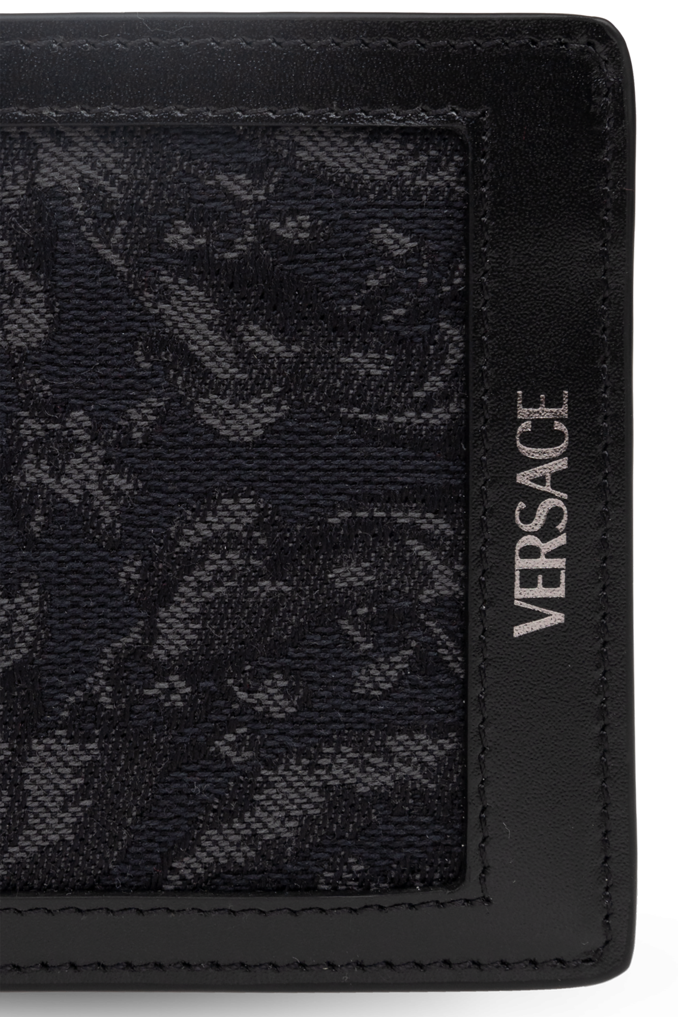 Black Wallet with Logo Versace - SchaferandweinerShops PG